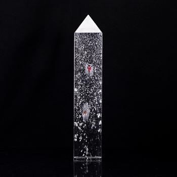 BERTIL VALLIEN, a cast glass sculpture, Kosta Boda, Sweden, Studio edition 18/200.