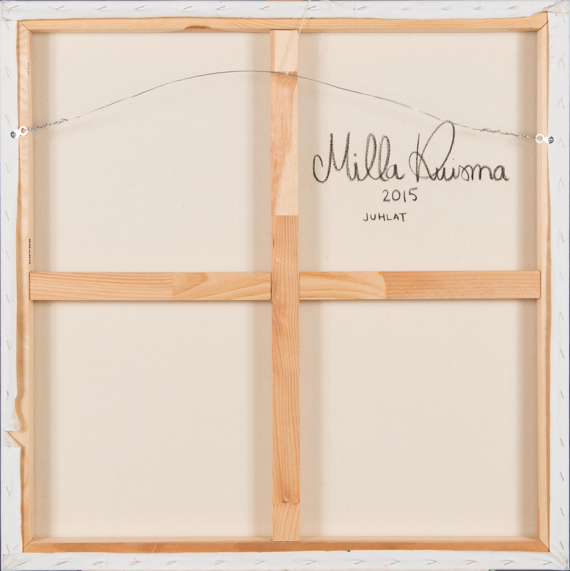 Milla Kuisma, oil and acrylic on canvas, a tergo signed and dated 2015.