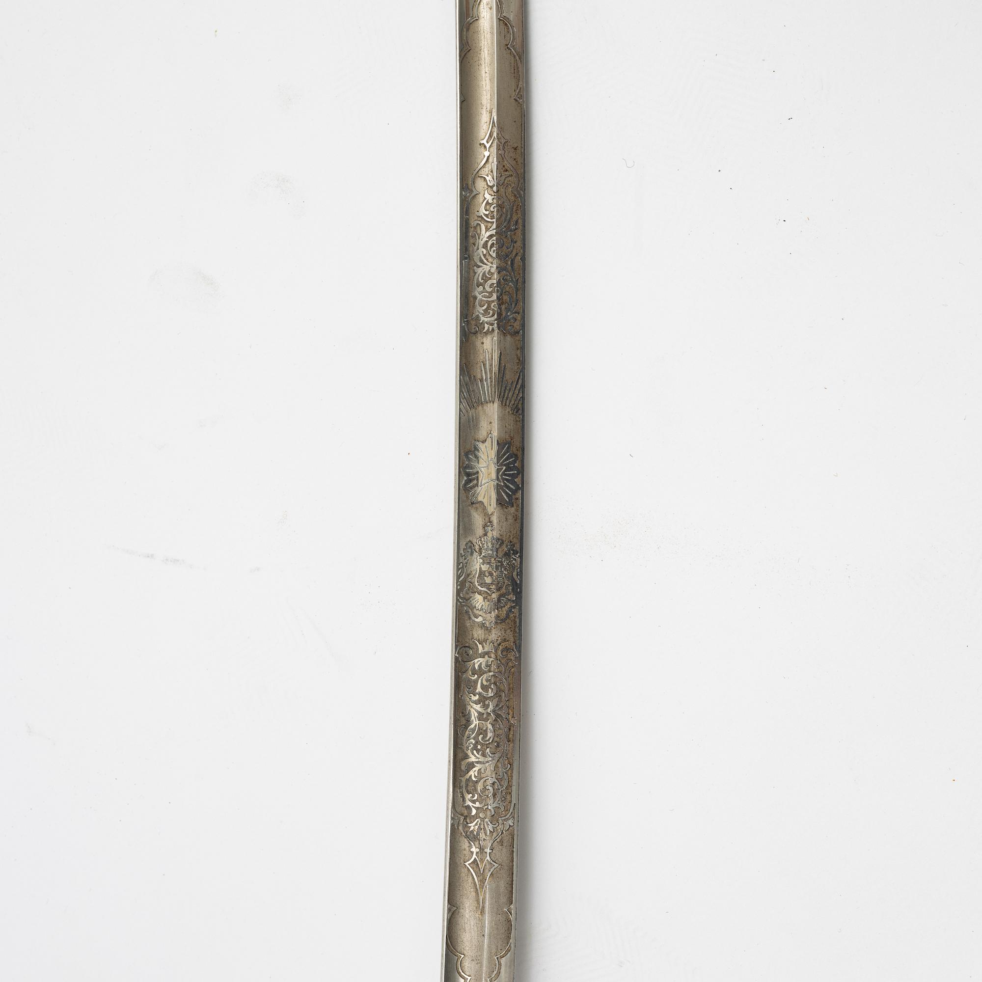 A Swedish officer's sabre, second part of the 19th Century.