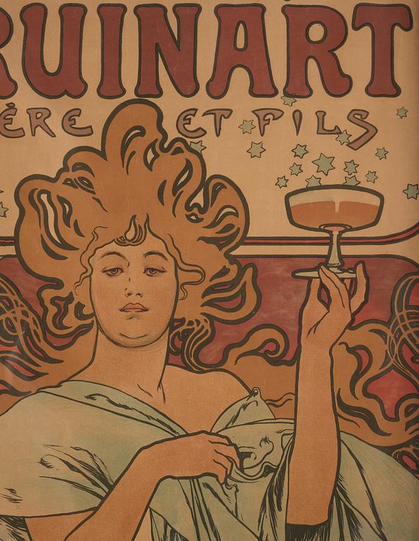 Alphonse Mucha, "Champagne Ruinart".