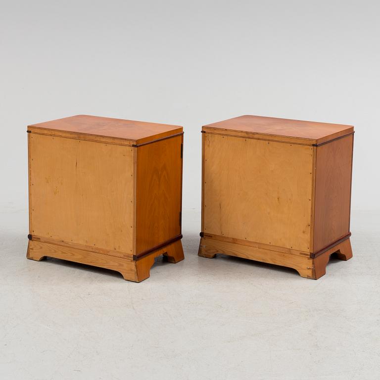 A pair of bedside tables, first half of the 20th century.