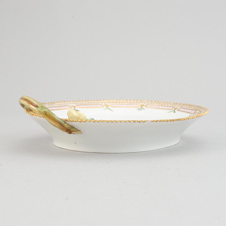 A Royal Copenhagen 'Flora Danica' porcelain dish, Denmark.