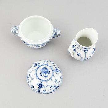 Royal Copenhagen, eleven pieces 'Musselmalet' porcelain, Denmark.