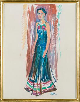 Gösta Diehl, Nainen mekossa.