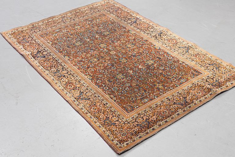 A rug, antique Kashan, so-called Motachem, ca 206 x 137,5 cm.