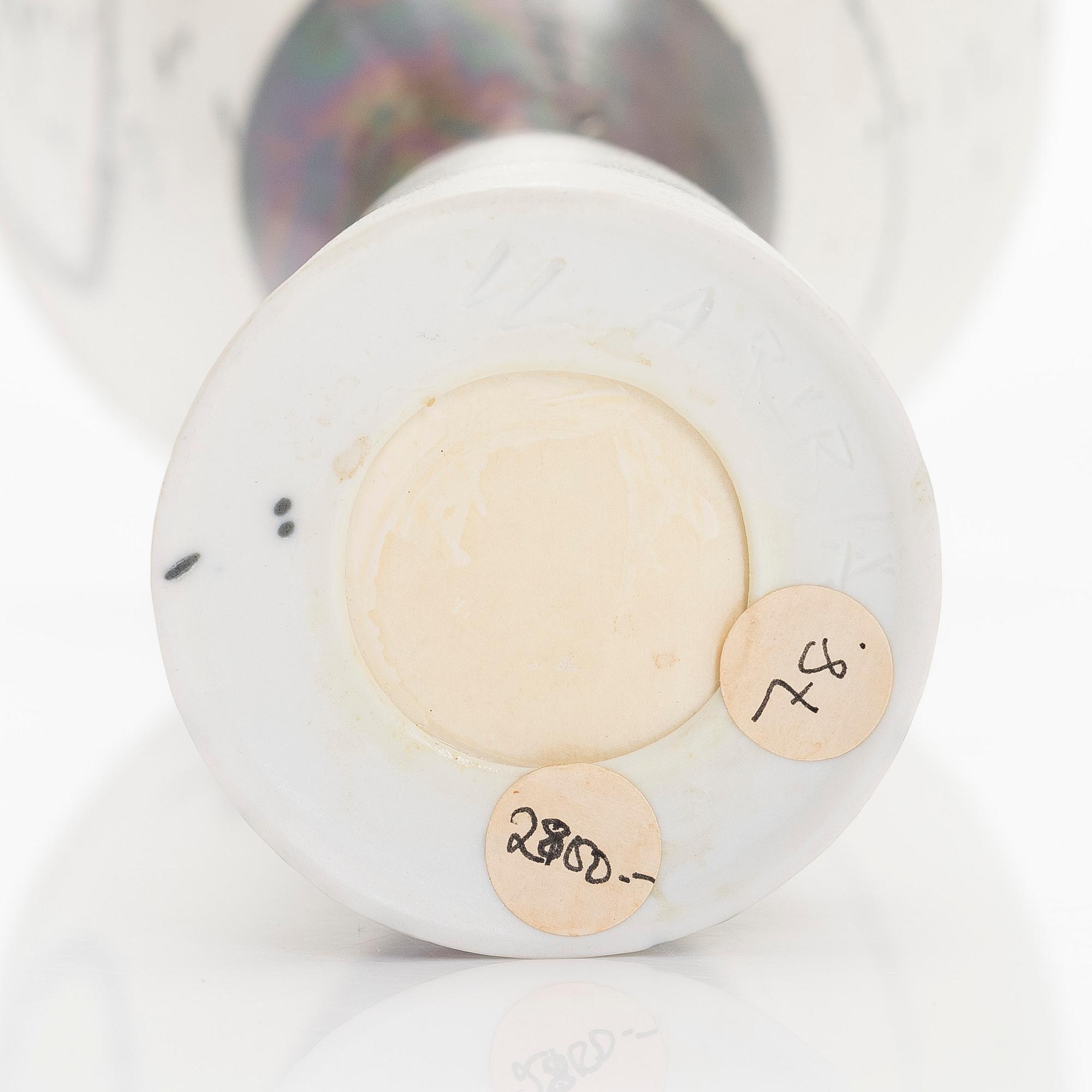 Inkeri Leivo, a ceramic vase, signed IL Arabia.