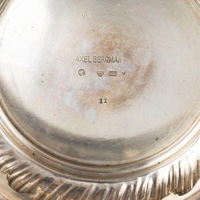 Six silver items, GAB, Atelier Borgila and Axel Bergman, Stockholm, 1905-60.