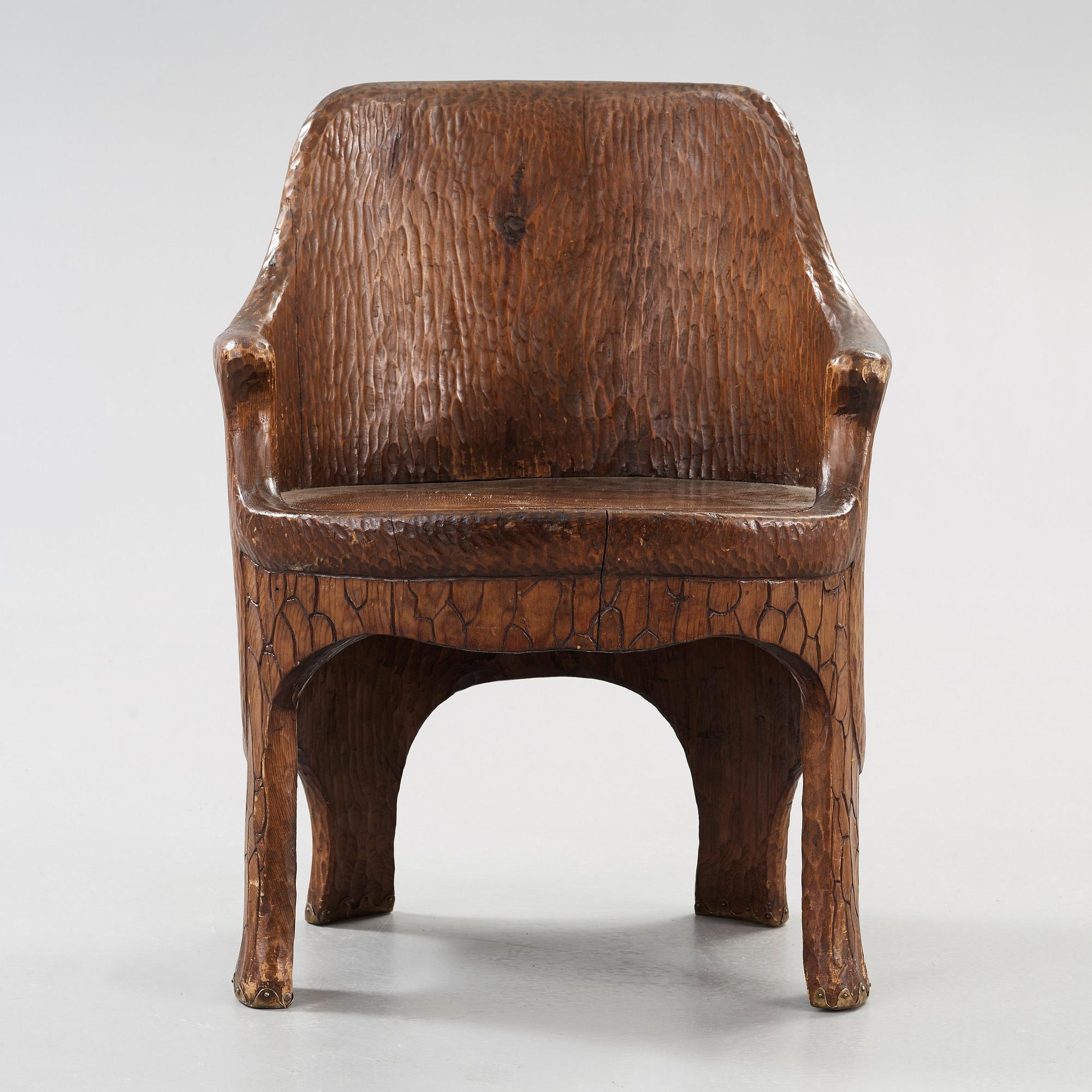 GUSTAF FJAESTAD, stabbestol, Adolf Swanson, Arvika 1908, jugend.