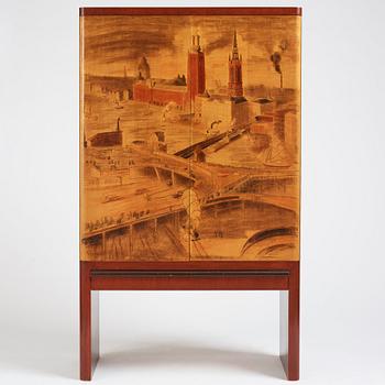 Isaac Grünewald, & Olof Östberg, a unique cabinet for, AB GA Berg, Stockholm, 1935.