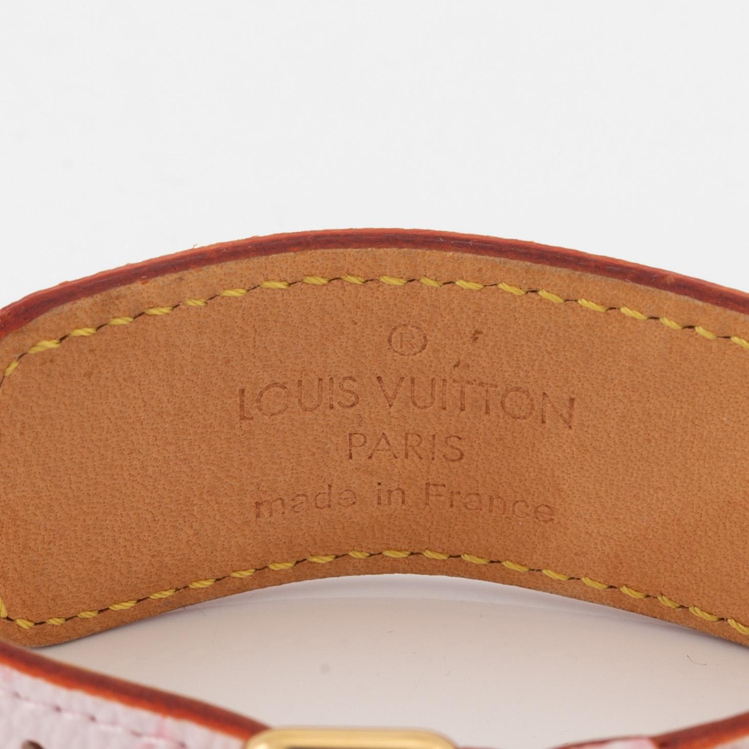 Louis Vuitton, armband "Takashi Murakami monogram address bracelet", 2003.
