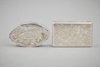 DOSOR, 2 st, silver, Österrike-Ungern,  samt Sverige. 1800-talets mitt. Vikt tot 160 g.