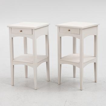 A pair of bedside tables, first half of the 20th Century.