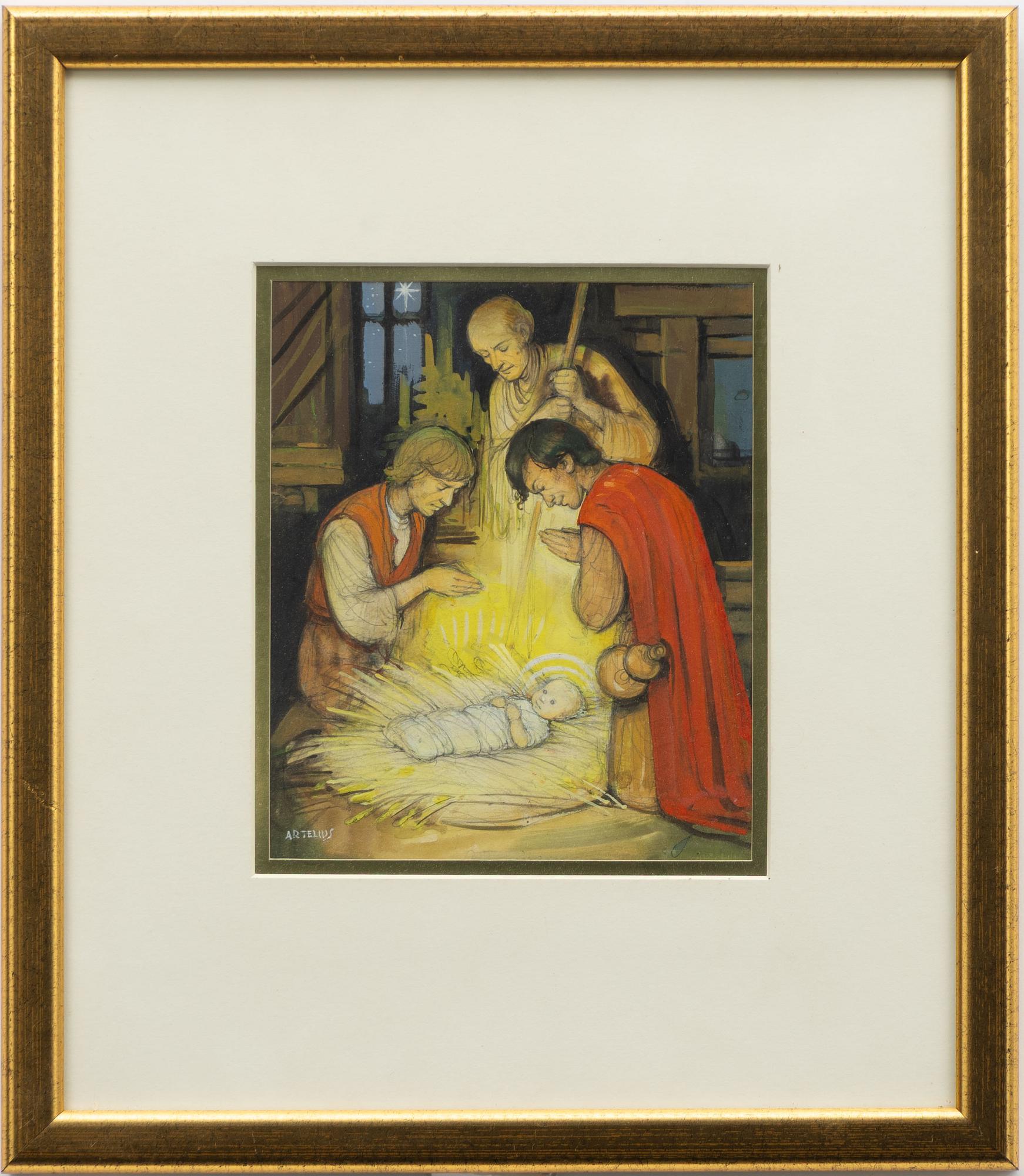 Helge Artelius, The Adoration of the Shepherds.