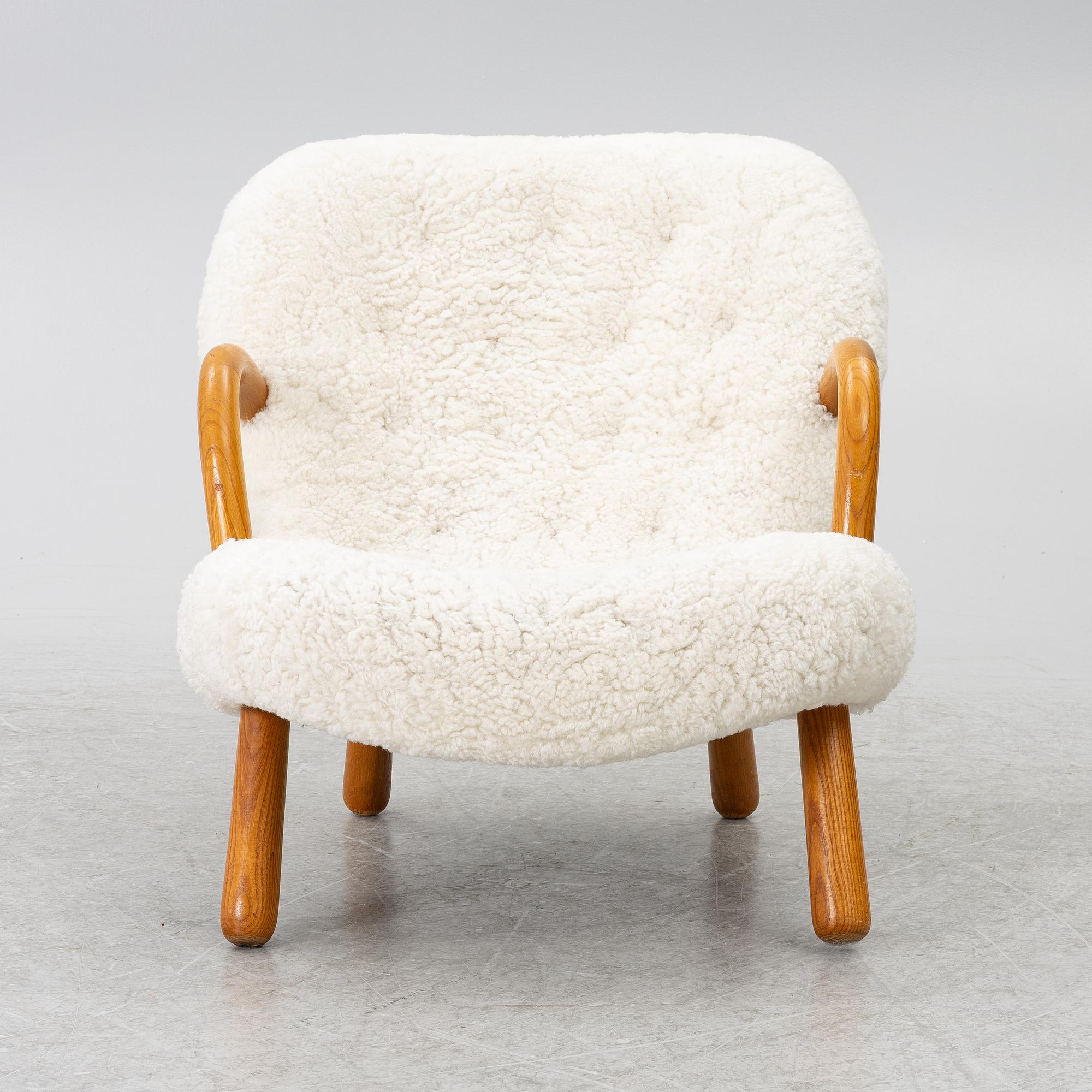 Scandinavian Modern, fåtölj, "Clam chair", 1940-50-tal.