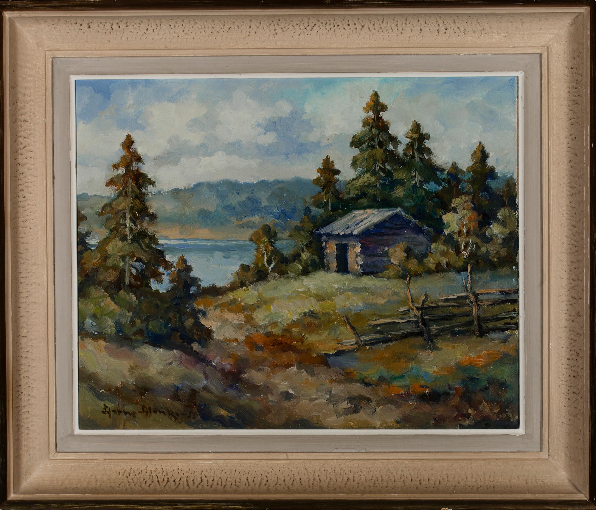 AARNE ALANKO, olja på duk, uppfodrad på skiva, signerad och daterad -55.