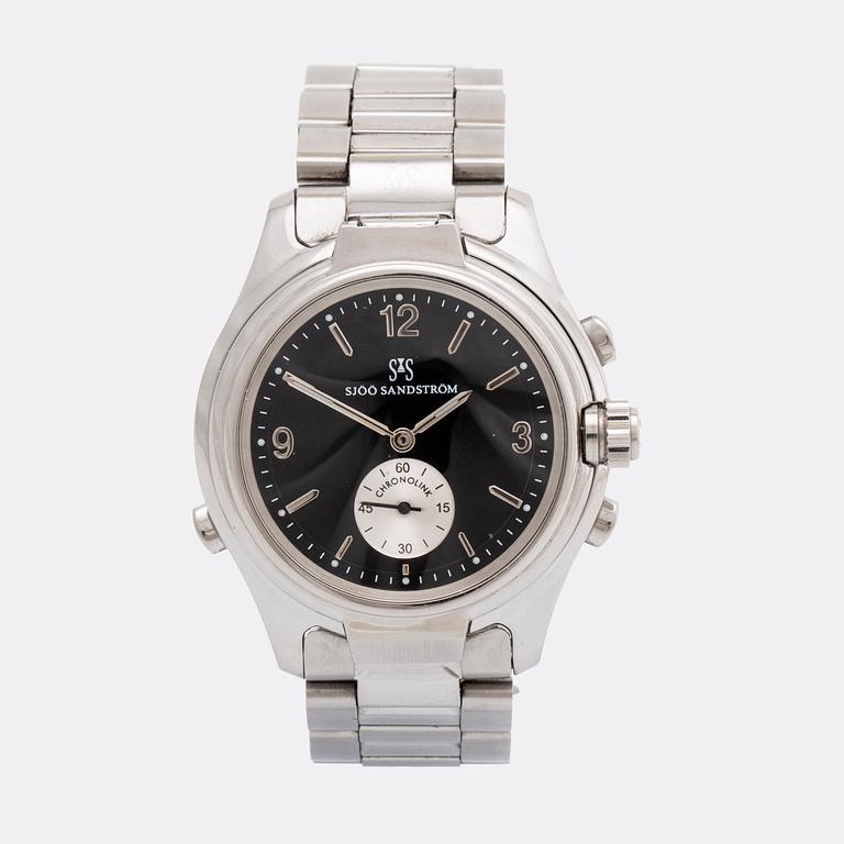SJÖÖ SANDSTRÖM, Chronolink, wristwatch, 40 mm.