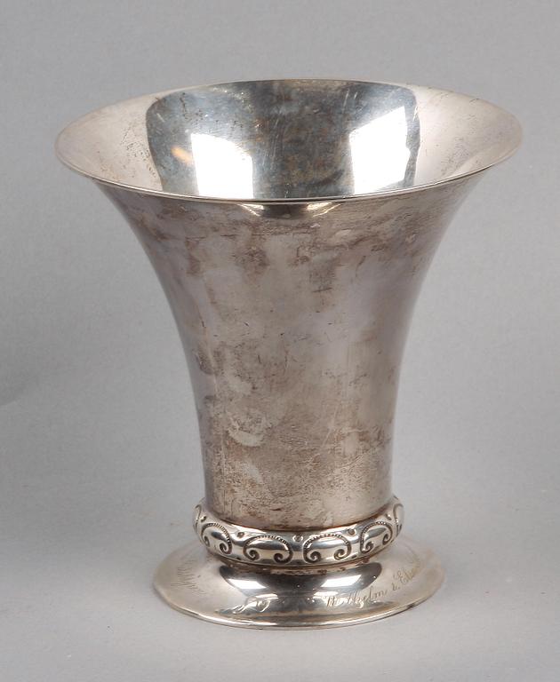 BÄGARE, silver, jugend, K Andersson, Stockholm, 1921.