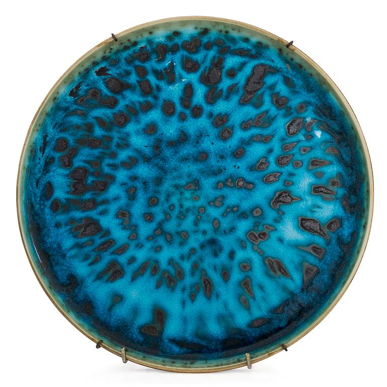 Friedl Holzer-Kjellberg, A stoneware dish, signed ARABIA -F.H.Kj.-.