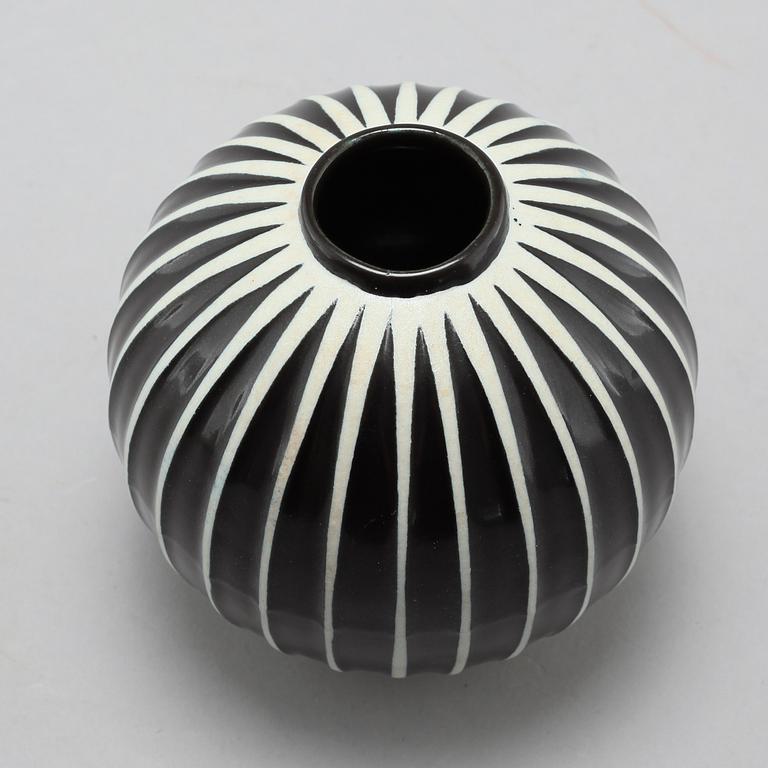 a Domino stoneware vase, Gustavsberg 1955-1969.