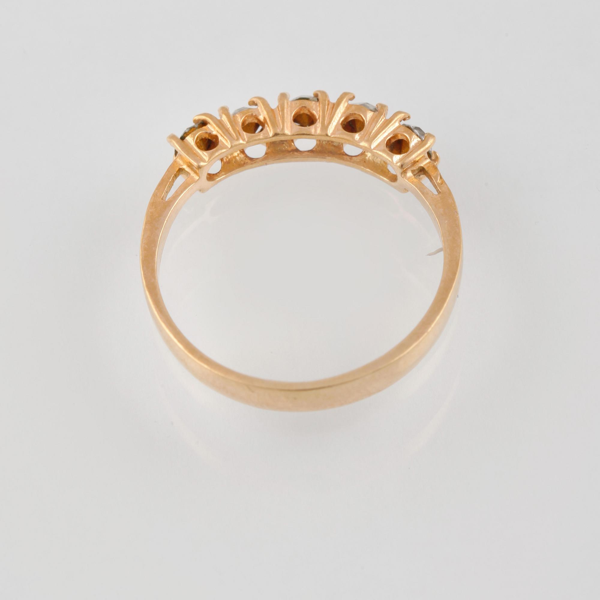RING, 18K guld med paste, Arezzo, Italien. Vikt 2,9 gram.