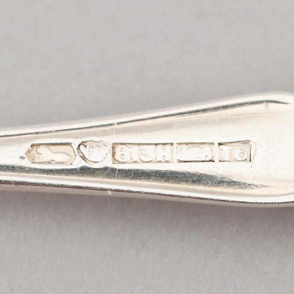 BESTICK, 19 delar, silver, Finland 1940/50-tal. Vikt ca 305 gram.