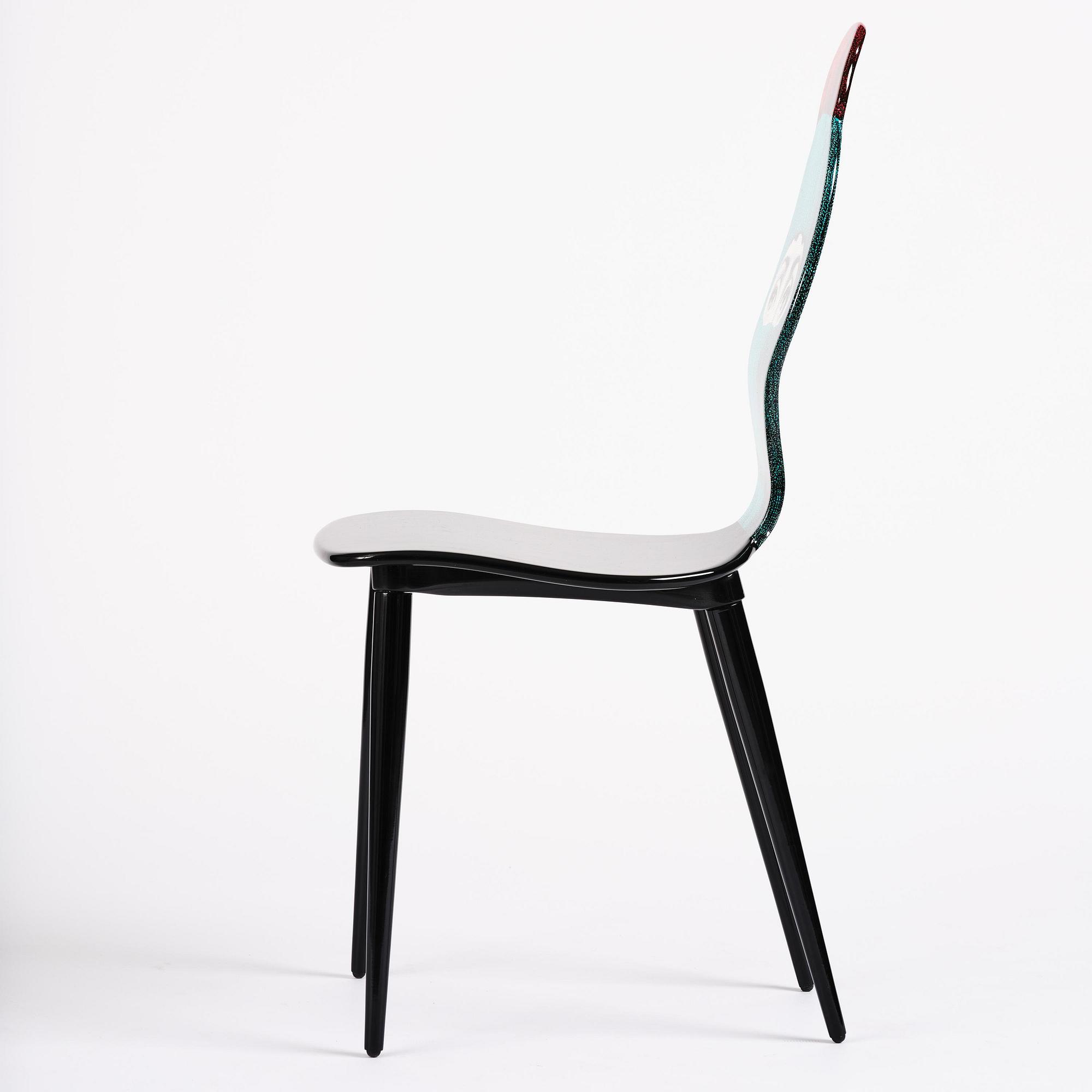 Piero Fornasetti, & Anne Lux, a "Lux Gstaad" chair, Fornasetti, Milan, 2018.