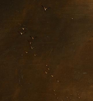 OKÄND KONSTNÄR, olja på pannå, trol 1800-talets första hälft.