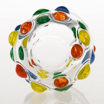 TIINA NORDSTRÖM, a 'Candy bowl' art glass signed Tiina Nordström 1994, Nuutajärvi.