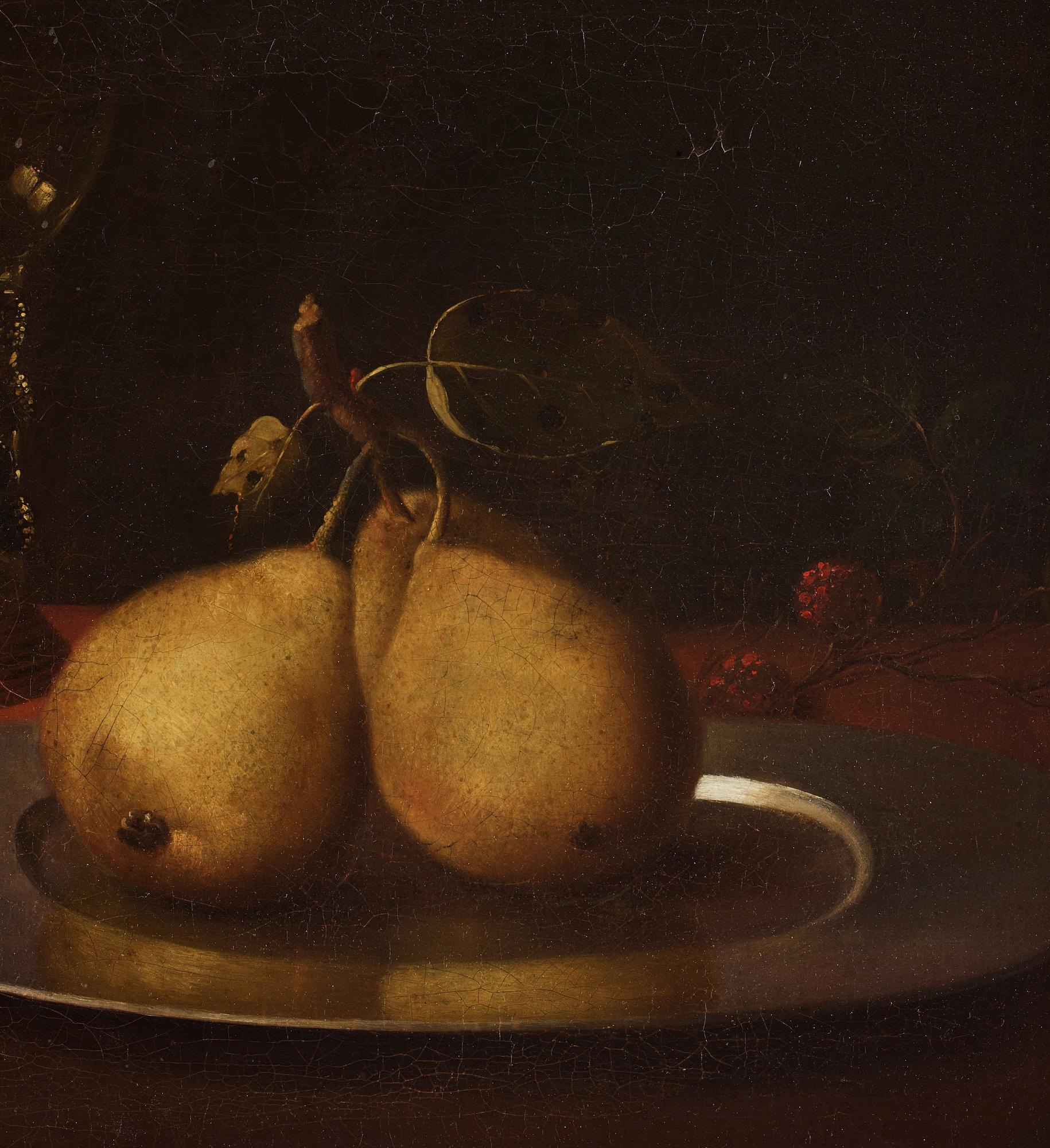 Axel Johan Fägerplan, Stilleben med remmare, frukter och fat.