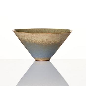 Berndt Friberg, a set of two stoneware vases and a bowl, Gustavsbergs Studio 1955-66.