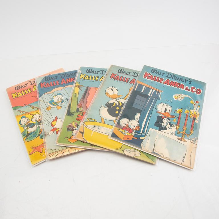 Five Swedish Kalle Anka (Donald Duck) from 1951.