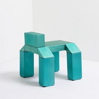 David Taylor, a unique easy chair, "Striped Chair", Studio Mellösaverken, Sweden, 2025.