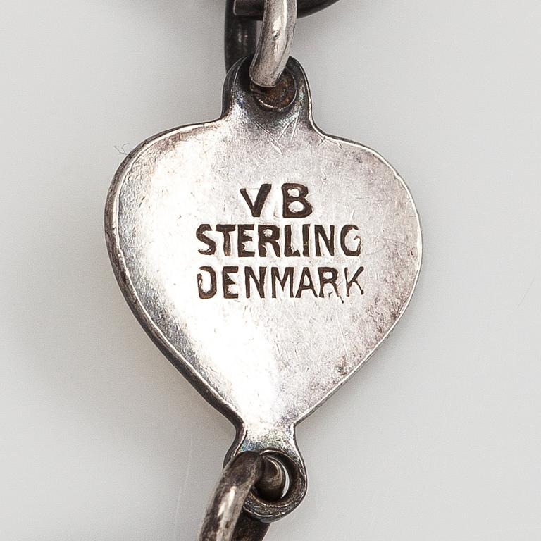 Volmer Bahner, Armband, silver, emalj. Danmark.