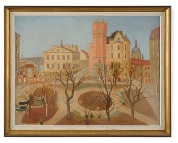 Olof Ågren, View over Mosebacke Square, Stockholm.