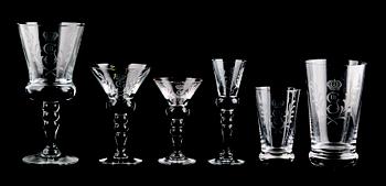 GLASSERVIS, 69 del, modell Gustaf III, Reijmyre.