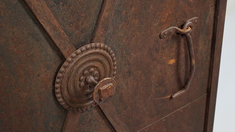 A 19th century metal and cast iron door.