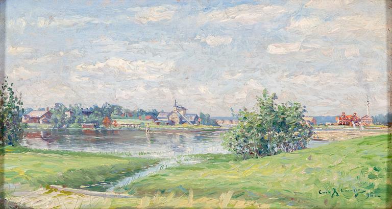 CARL JOHANSSON, oil on wooden panel, signed Carl Johansson and dated -98.