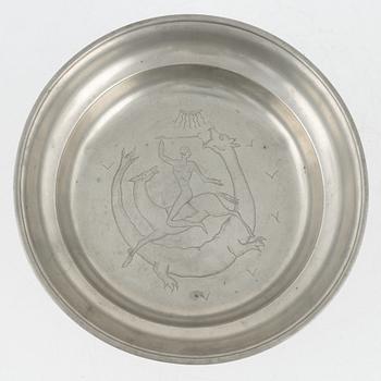 Firma Svenskt Tenn, a pewter bowl, Stockholm 1930.