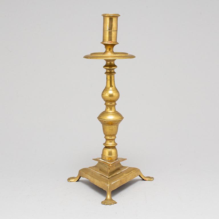 LJUSSTAKE, brons, 1700-tal.