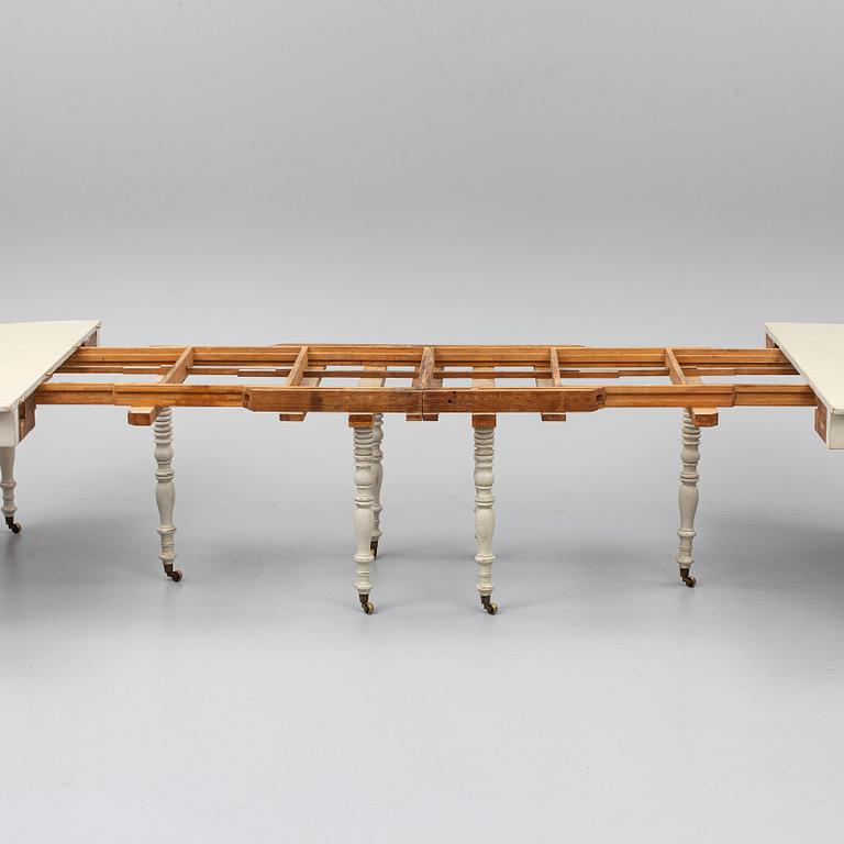 A second half of the 19th century painted dining table.