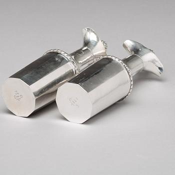 Georg Jensen, an 830/1000 silver cruet-stand, Copenhagen 1920. design nr 255.