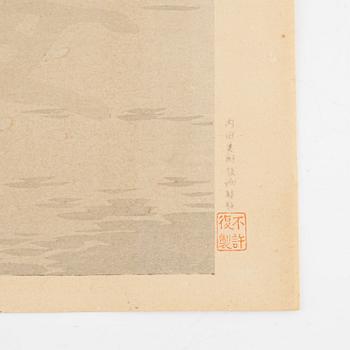 Tomikichirō Tokuriki, woodblock print.
