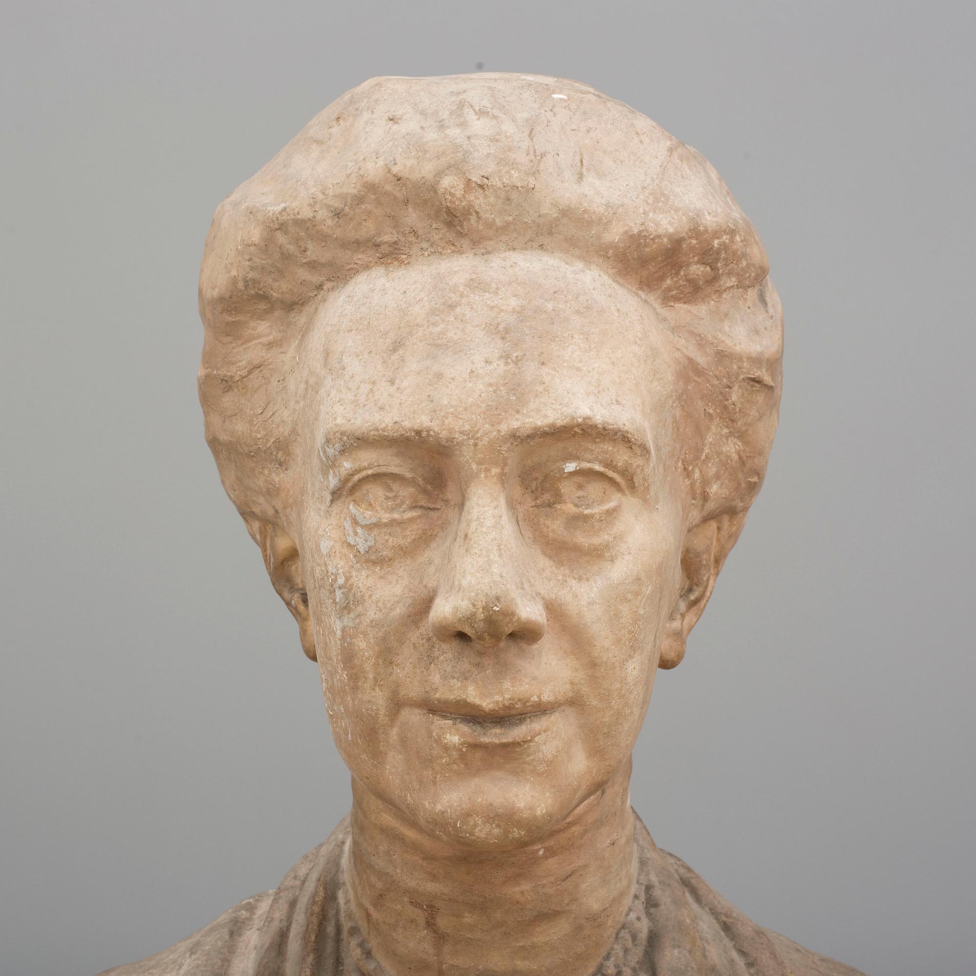 Two plaster sculptures by Sigrid Blomberg, early 20th century.