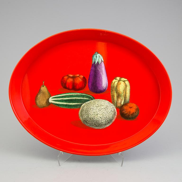 A tray by Piero Fornasetti, Milan, Italy.