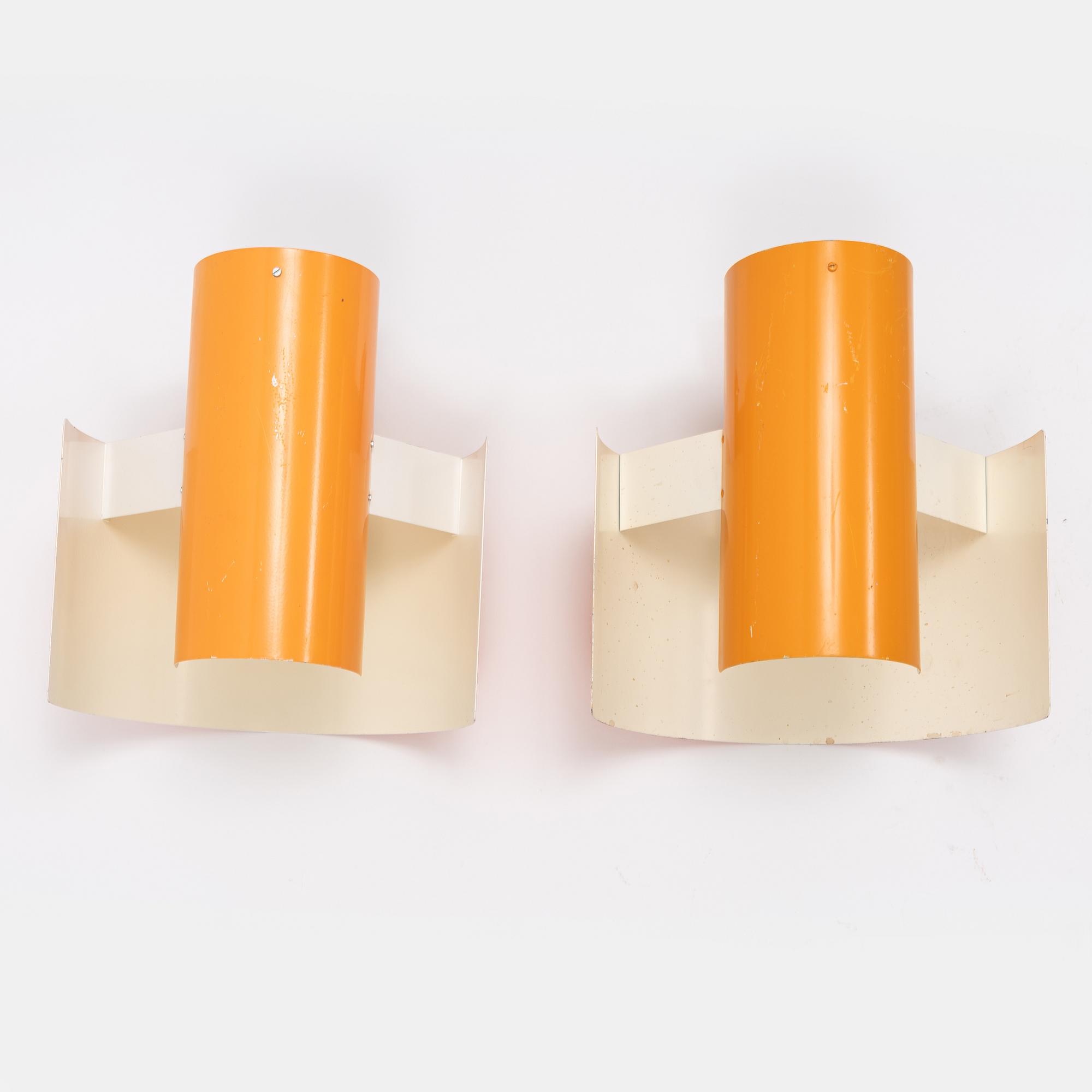 A pair of wall lights, AB Bruno Herbst, second half of the 20th Century.