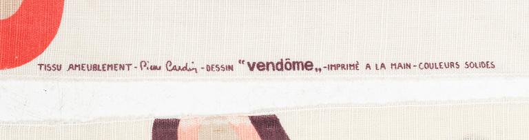 Pierre Cardin, two 'vendôme" curtains for P.Kaufamann, 1960's/70's.