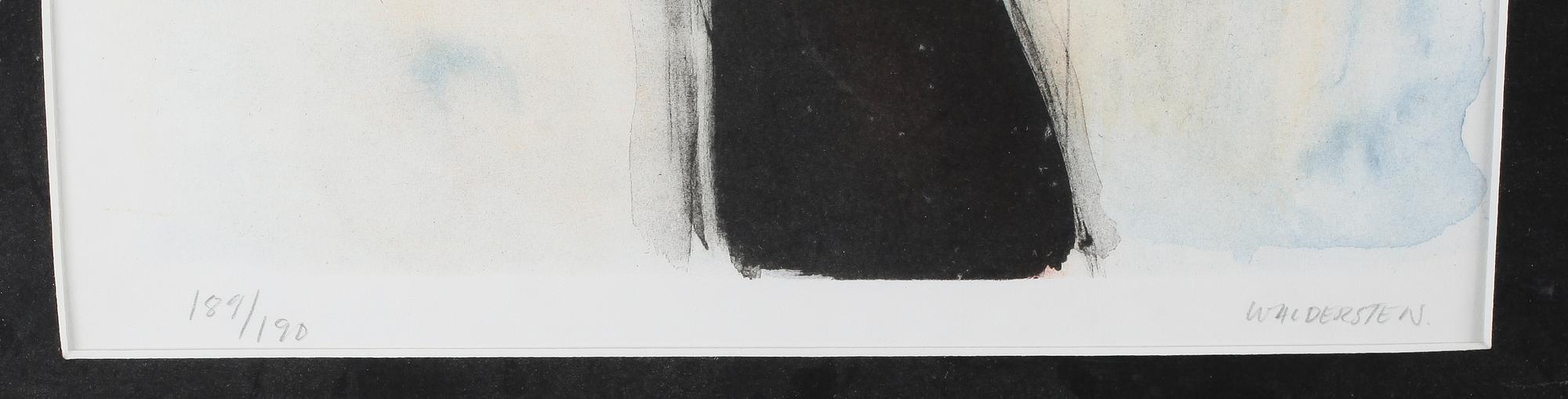 JESPER WALDERSTEN, färglitografi, signerad och numrerad 189/190.
