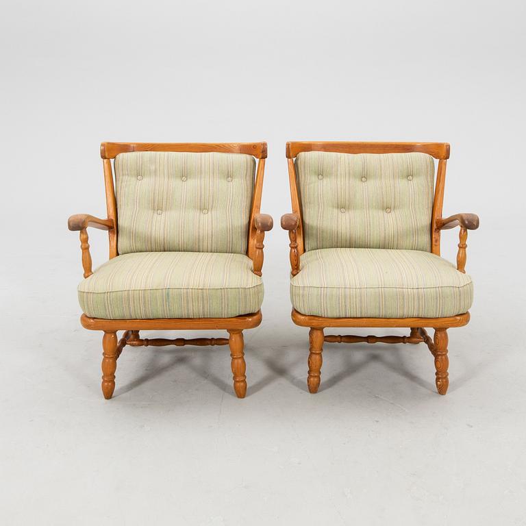 Armchairs, a pair by Göperts, mid-20th century.