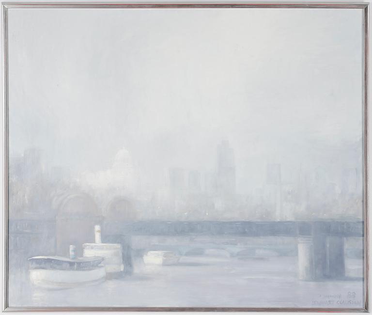 LENNART OLAUSSON, oljemålning, signerad och daterad London 88.