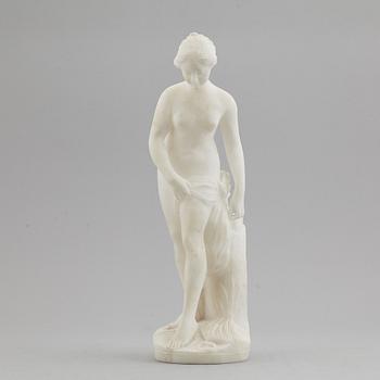 ÉTIENNE MAURICE FALCONET, after. An Italian alabaster sculpture, unclear signature.